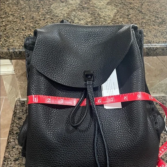Rebecca Minkoff Black Pebbled Leather Backpack display picture 1